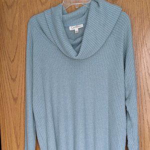 Jessica Simpson Powder Blue Maternity Cowl Neck Sweater Size Large